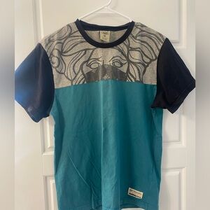 Crooks & Castles Medusa Graphic Tee Black & Teal Men’s Medium